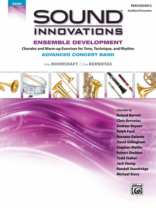 Book cover for Sound Innovations for Concert Band -- Ensemble Development for Advanced Concert Band
