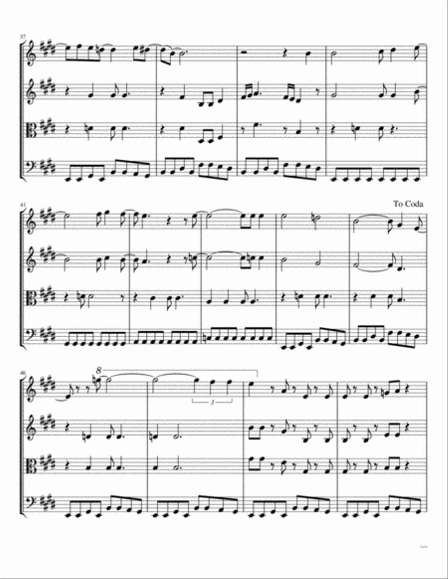 I Saw Her Standing There String Quartet scores gallery preview page 5