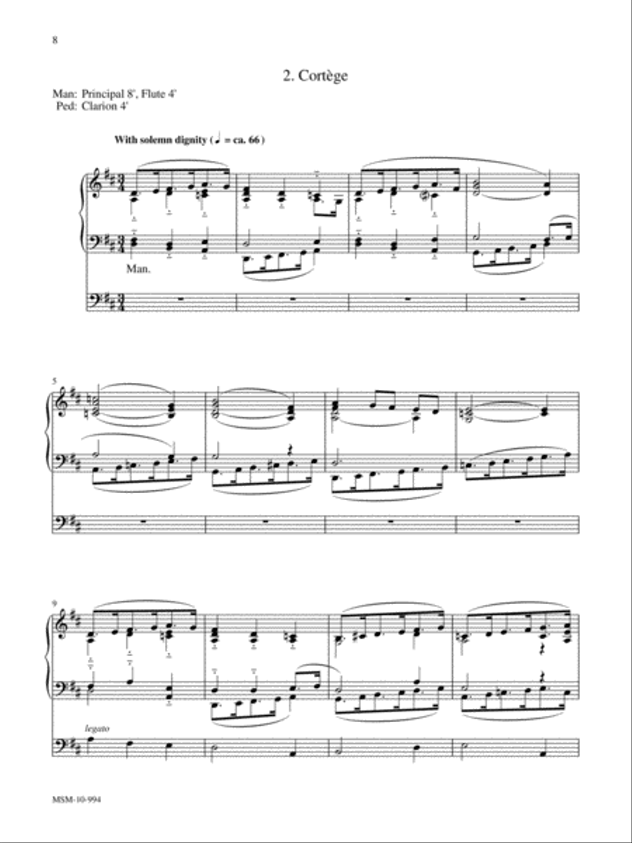 Marilyn Mason Music Library, Volume 5 Organ scores gallery preview page 4