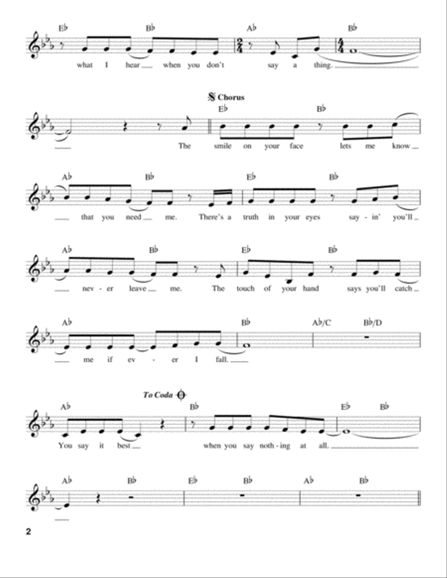 When You Say Nothing At All Voice scores gallery preview page 2
