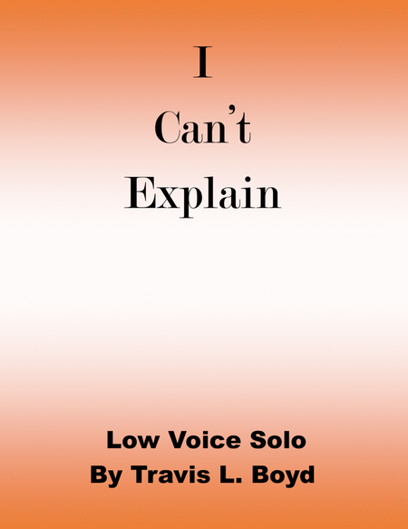 I Can't Explain (low voice solo) image number null