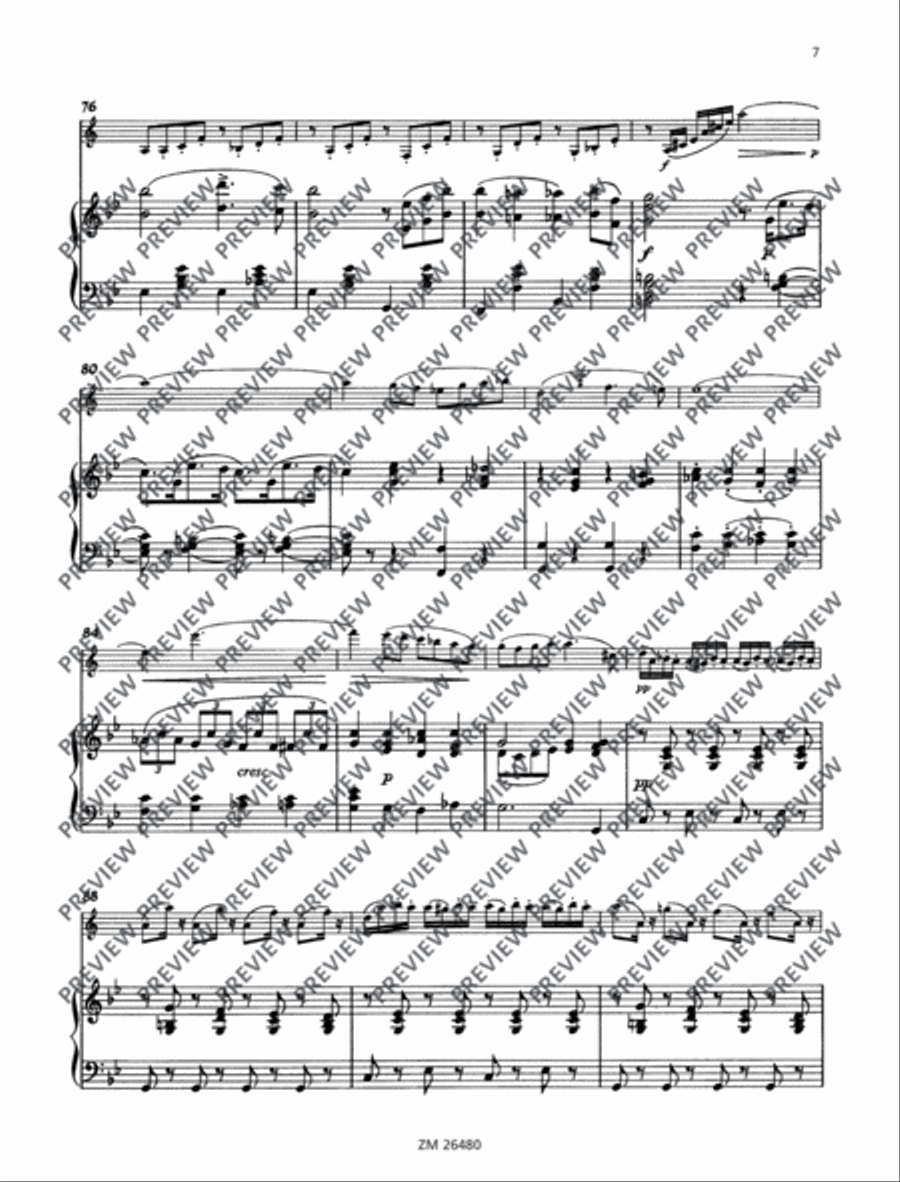Sonata G minor ”Arpeggione Clarinet Solo scores gallery preview page 8