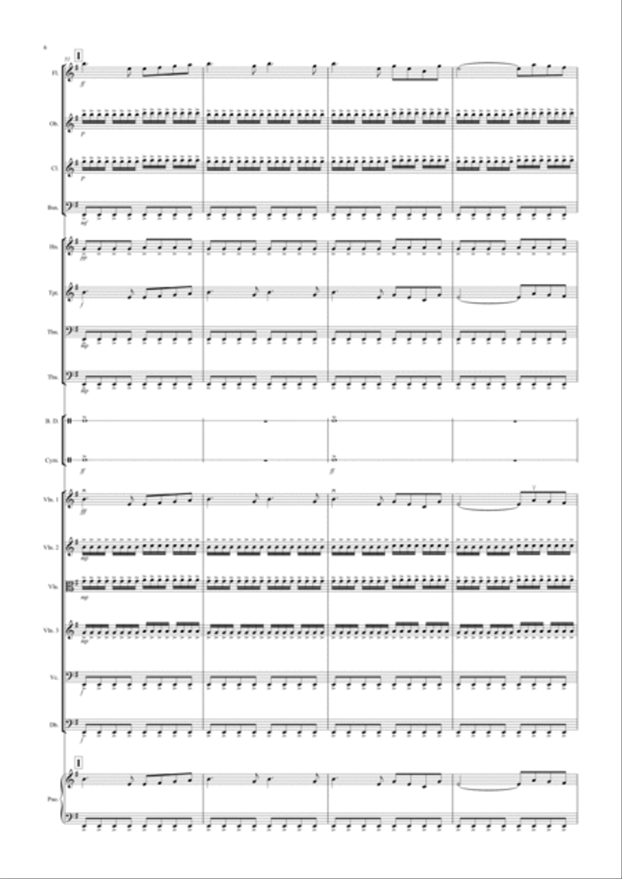Swan Lake Theme for School Orchestra Full Orchestra scores gallery preview page 6