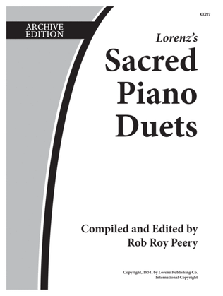 Book cover for Sacred Piano Duets