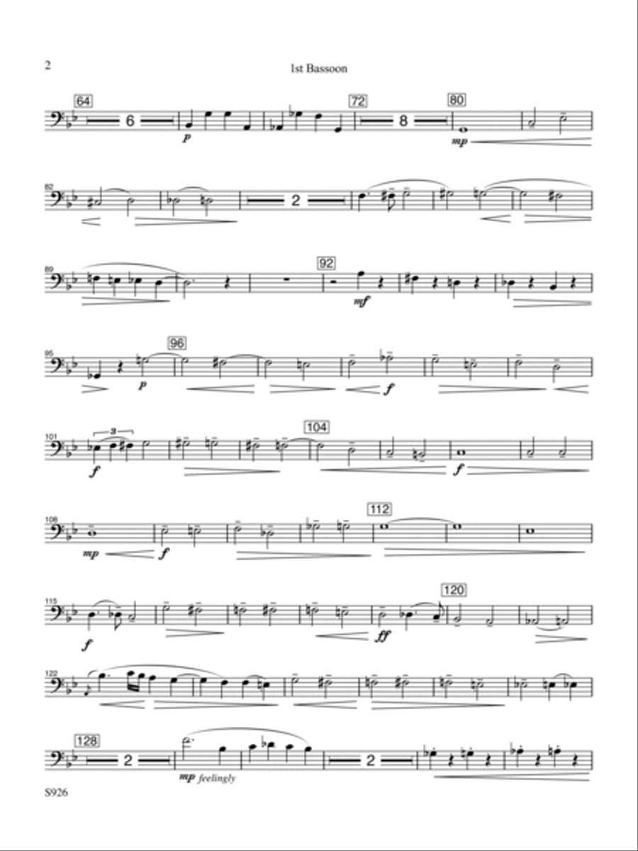 Spoon River - Bassoon 1 Spoon River - Bassoon 1 Concert Band scores gallery preview page 2
