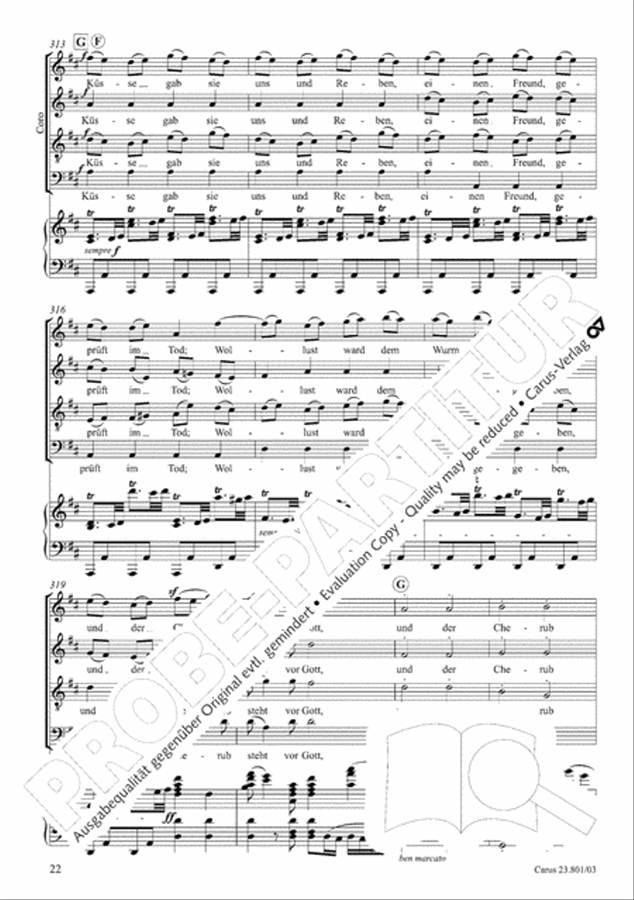 Symphony No. 9, Op. 125 - Finale (Choral Symphony) 4-Part scores gallery preview page 23
