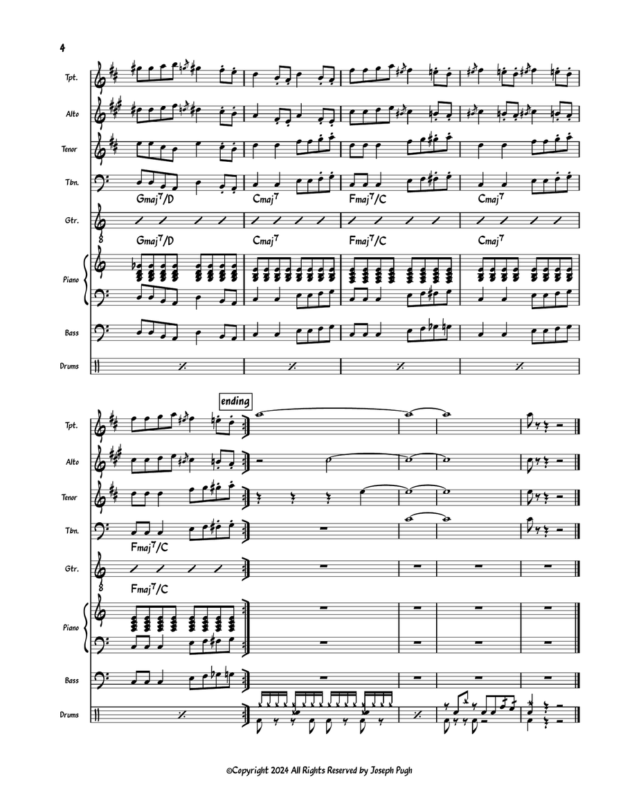 Speakeasy Jazz Ensemble scores gallery preview page 4