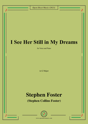 Book cover for S. Foster-I See Her Still in My Dreams,in G Major