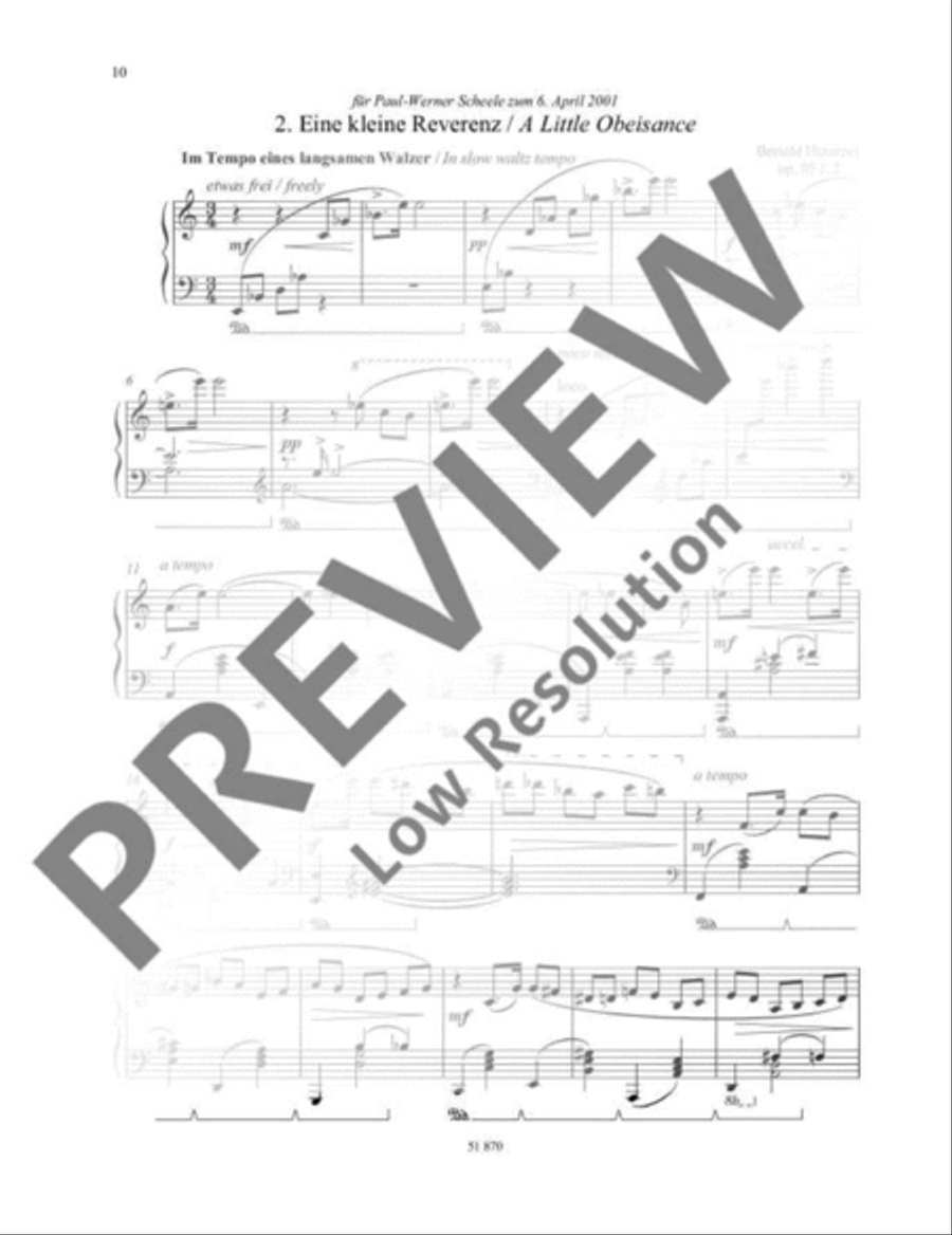 Three Waltzes Piano Duet scores gallery preview page 11