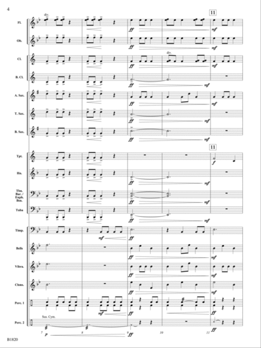 Leap of Faith (Fanfare): Score Concert Band scores gallery preview page 4