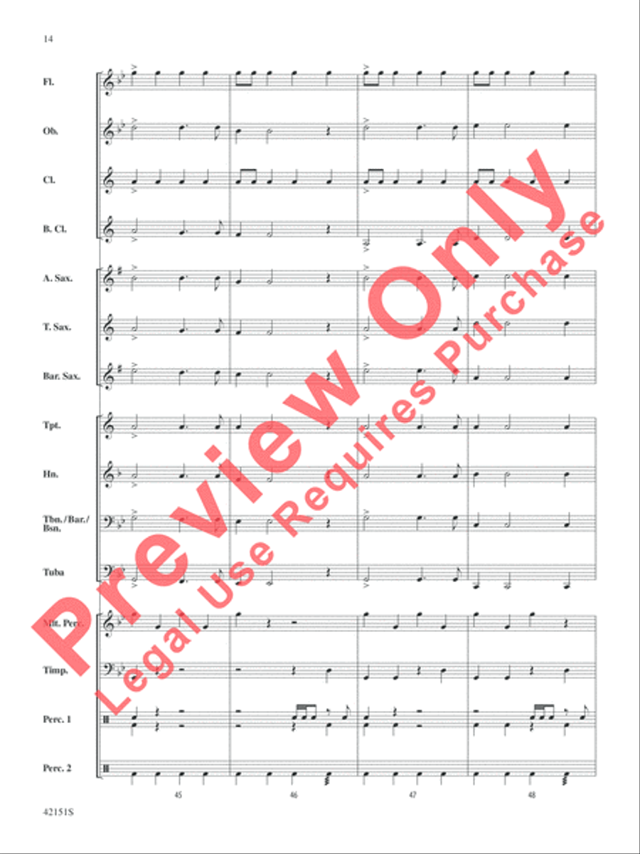 In the Realm of Kings In the Realm of Kings Concert Band scores gallery preview page 14