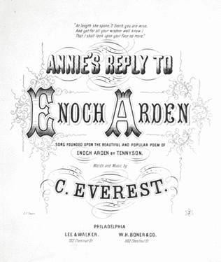 Annie's Reply to Enoch Arden