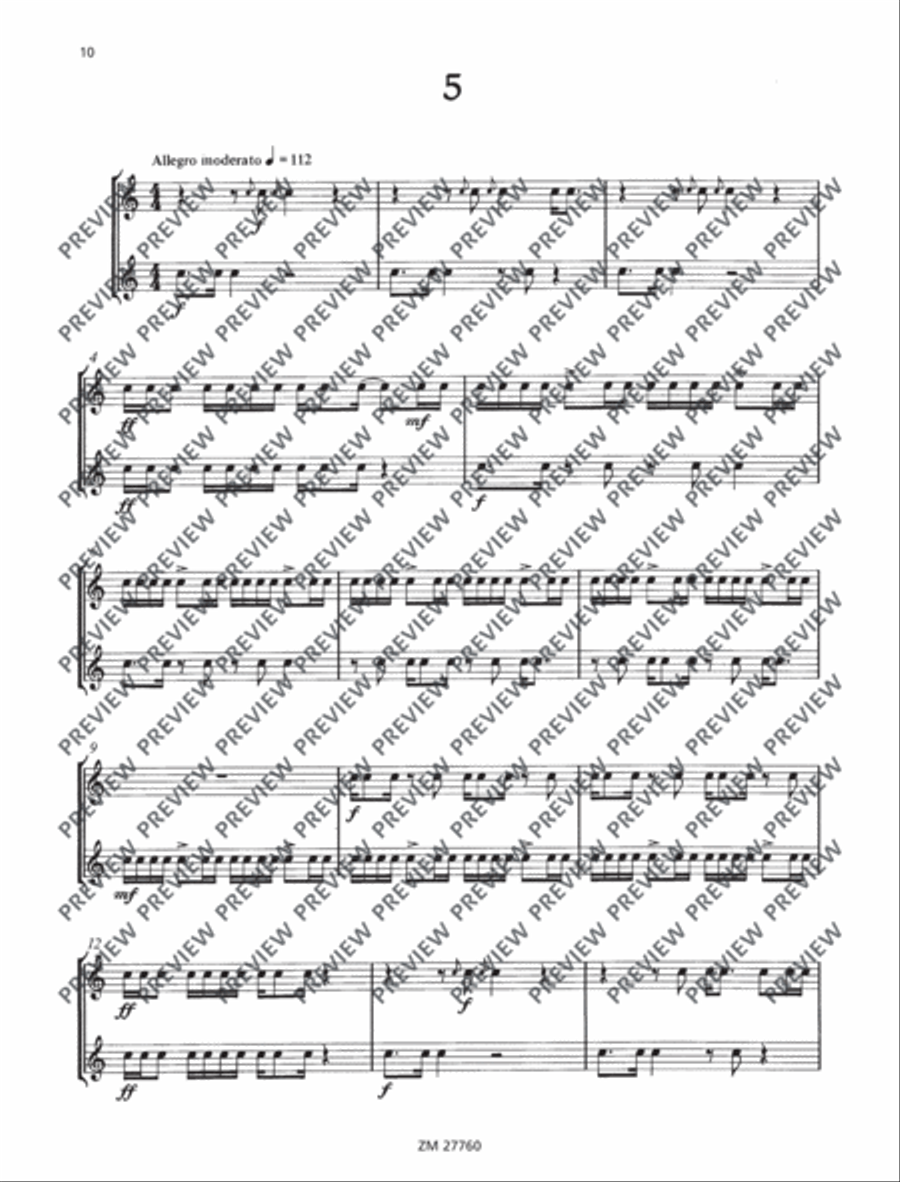 Fifteen Études Snare Drum scores gallery preview page 11