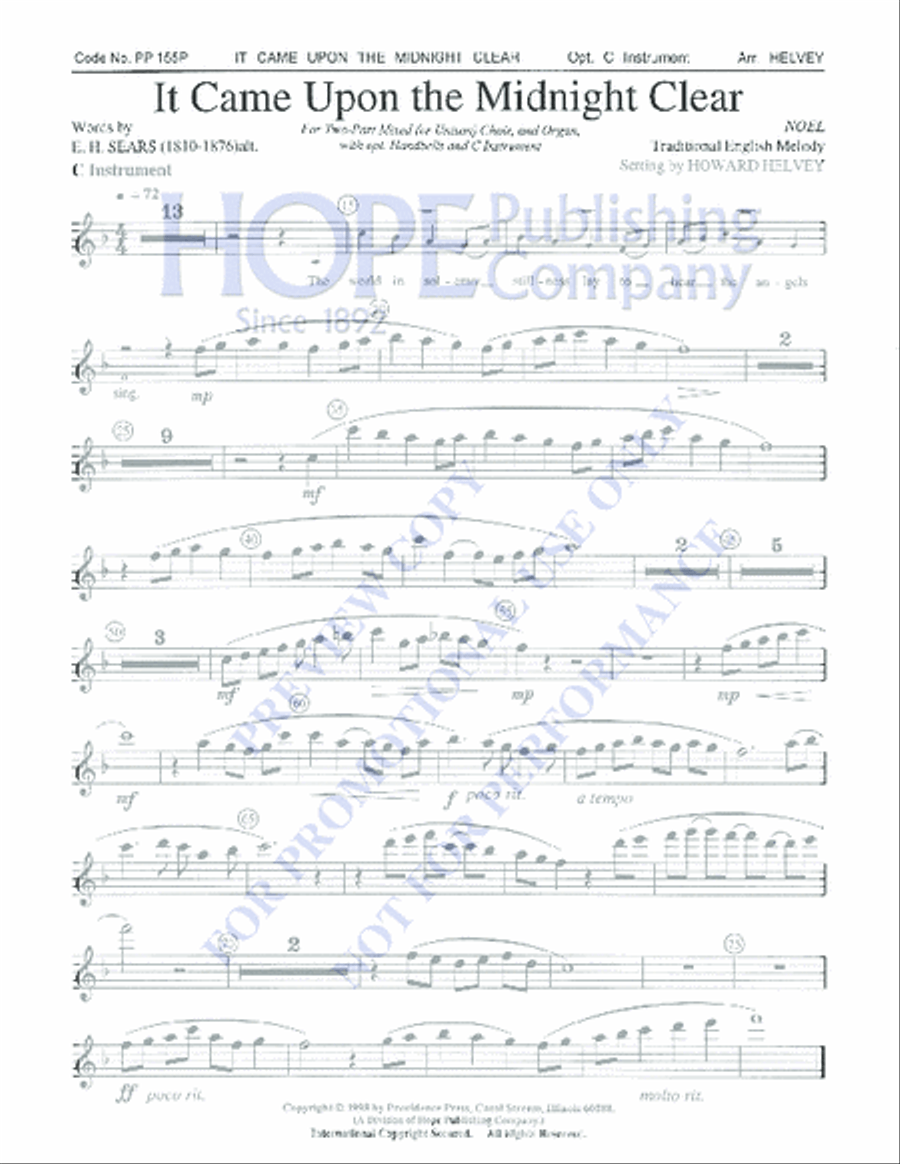 It Came Upon the Midnight Clear Choir scores gallery preview page 2