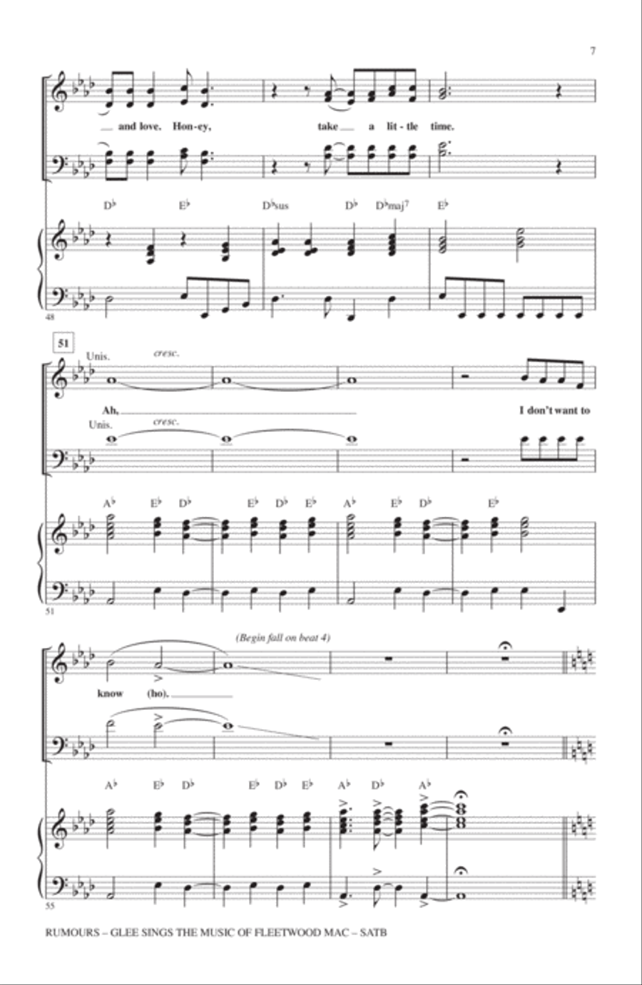 Rumours: Glee Sings The Music Of Fleetwood Mac 4-Part scores gallery preview page 6