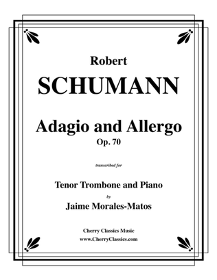 Book cover for Adagio and Allegro, Op. 70 for Tenor Trombone and Piano