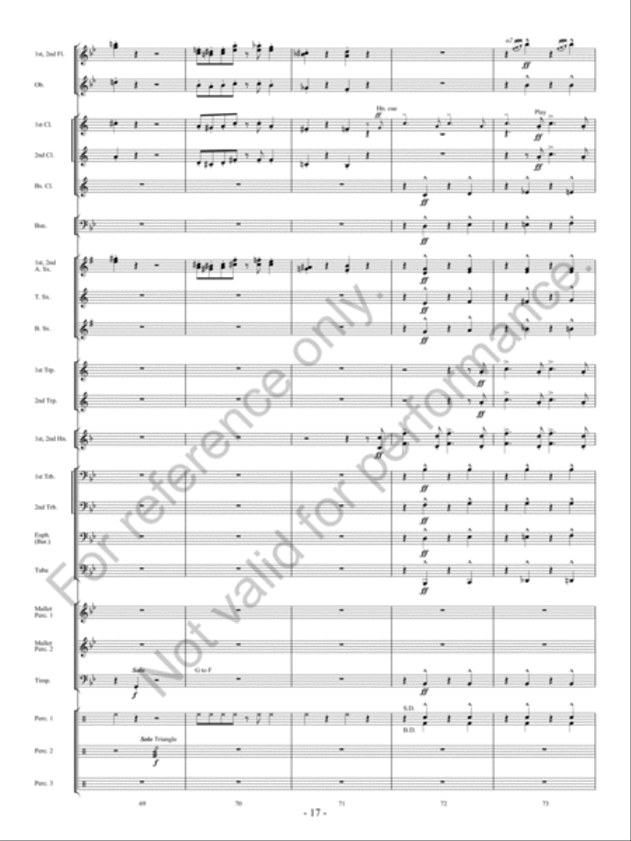 The Bluebonnet Revue Concert Band scores gallery preview page 18