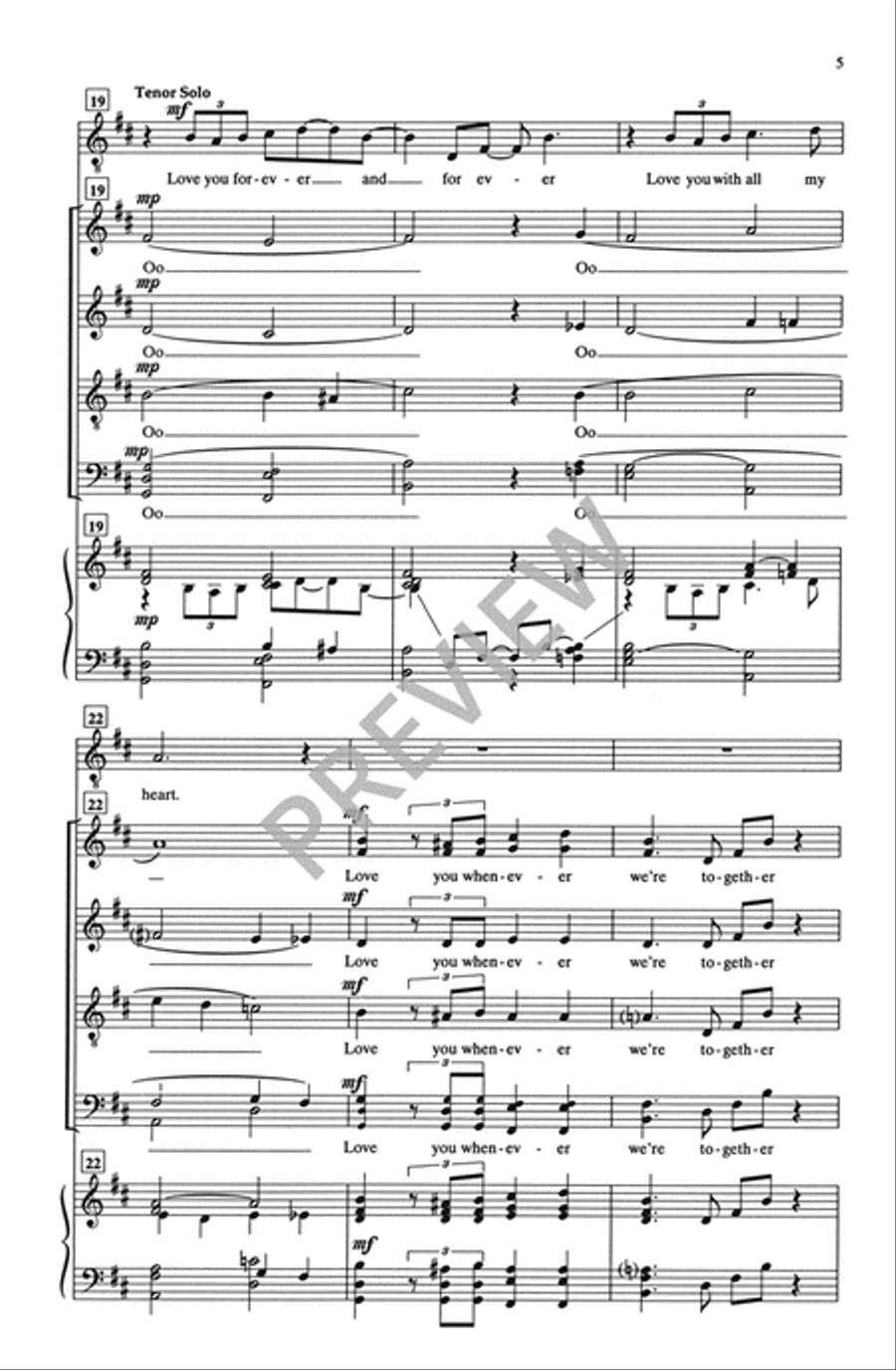 I WIll I WIll 4-Part scores gallery preview page 6
