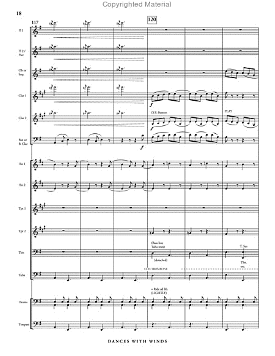 Dances with Winds Dances with Winds Concert Band scores gallery preview page 24