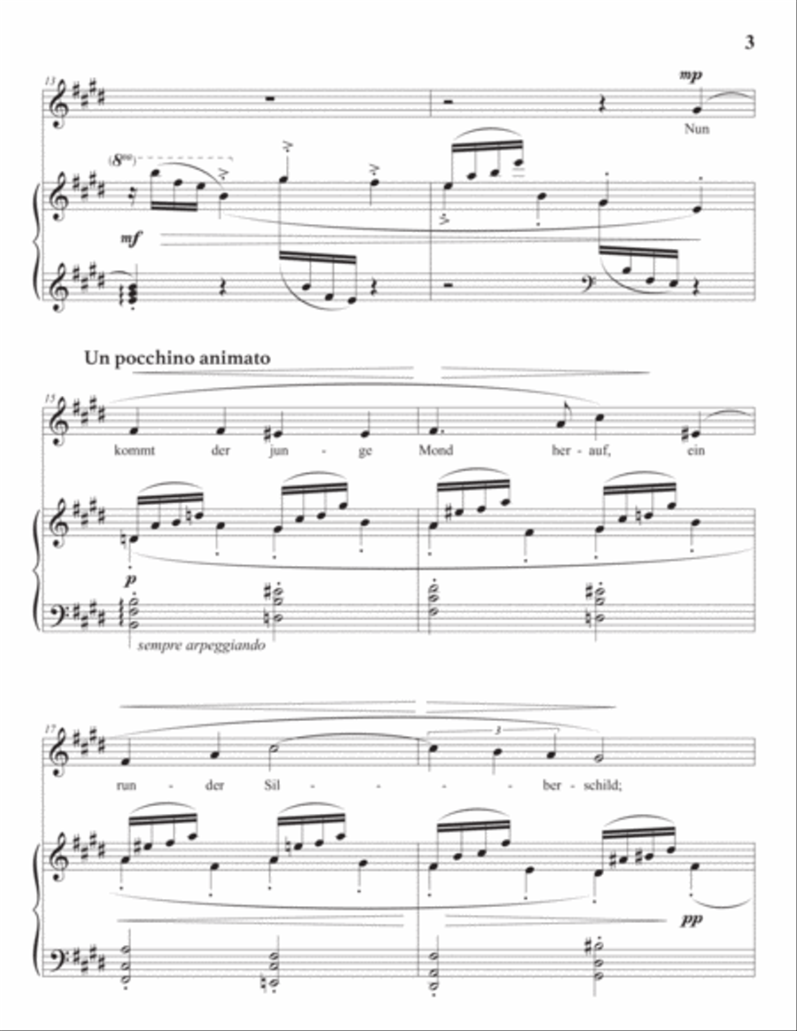 GÁL: Abend auf dem Fluss, Op. 33 no. 5 (transposed to E major) Voice scores gallery preview page 4