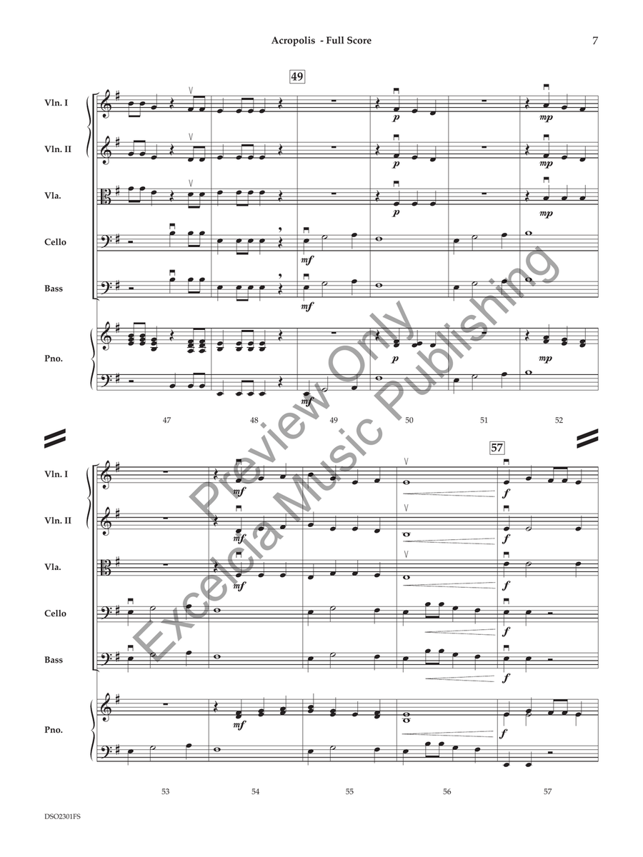 Acropolis (Score) String Orchestra scores gallery preview page 8