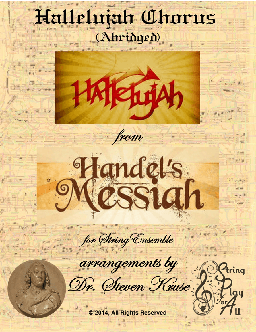 Book cover for Hallelujah Chorus the Messiah for Multi-Level String Orchestra