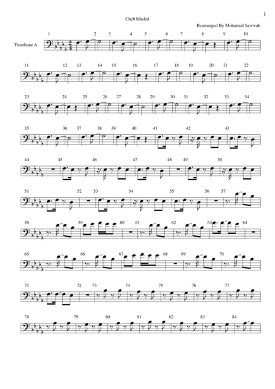 Chekou Gualbi Brass Ensemble scores gallery preview page 6
