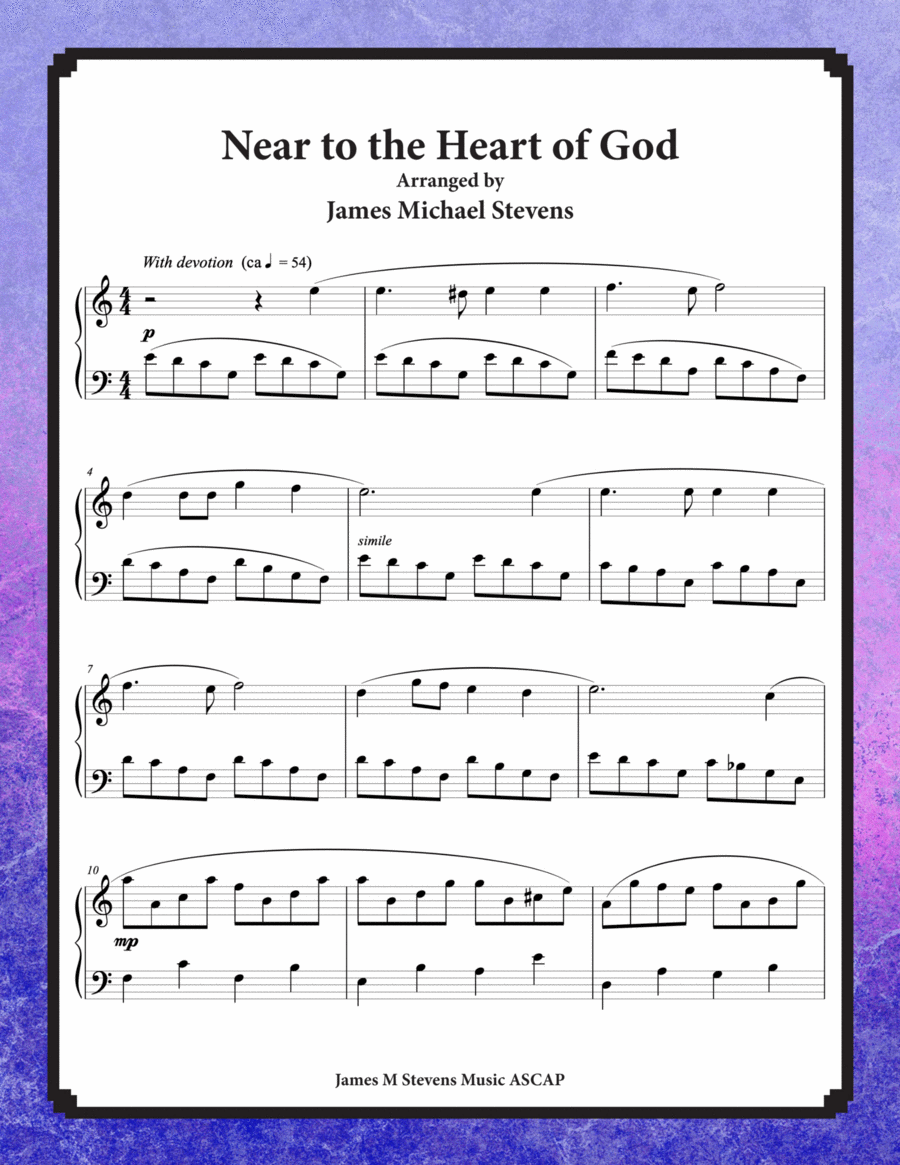 Near to the Heart of God - Hymnfelt Piano Piano Solo scores gallery preview page 1