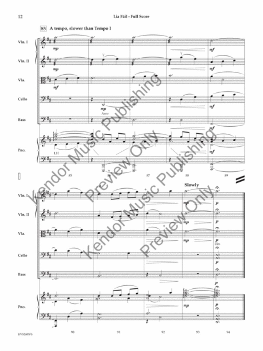 Lia Fáil String Orchestra scores gallery preview page 13
