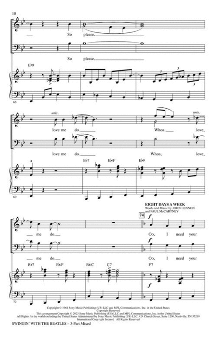 <br>Sheet music extract