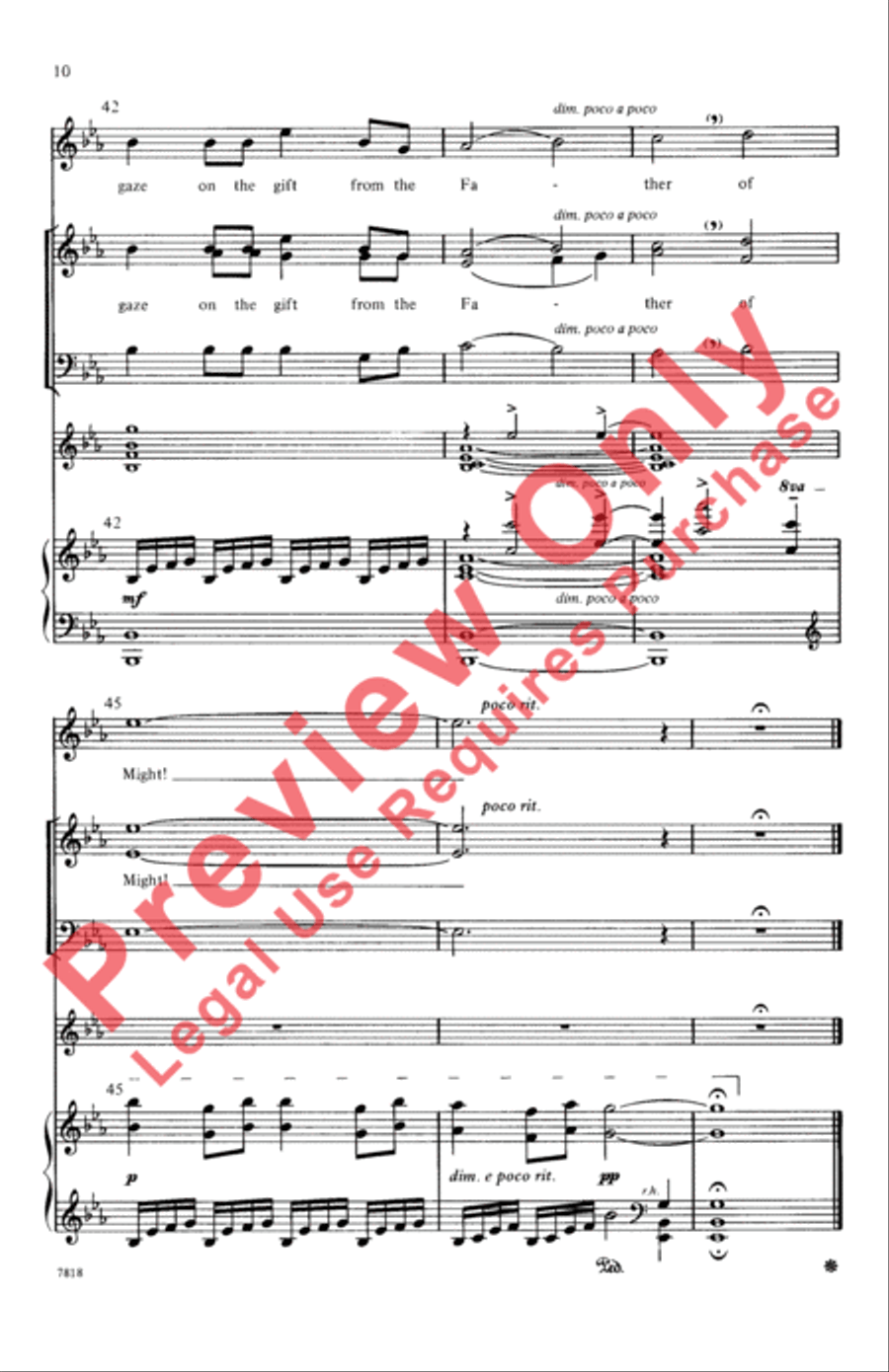 The Gift 3-Part scores gallery preview page 10