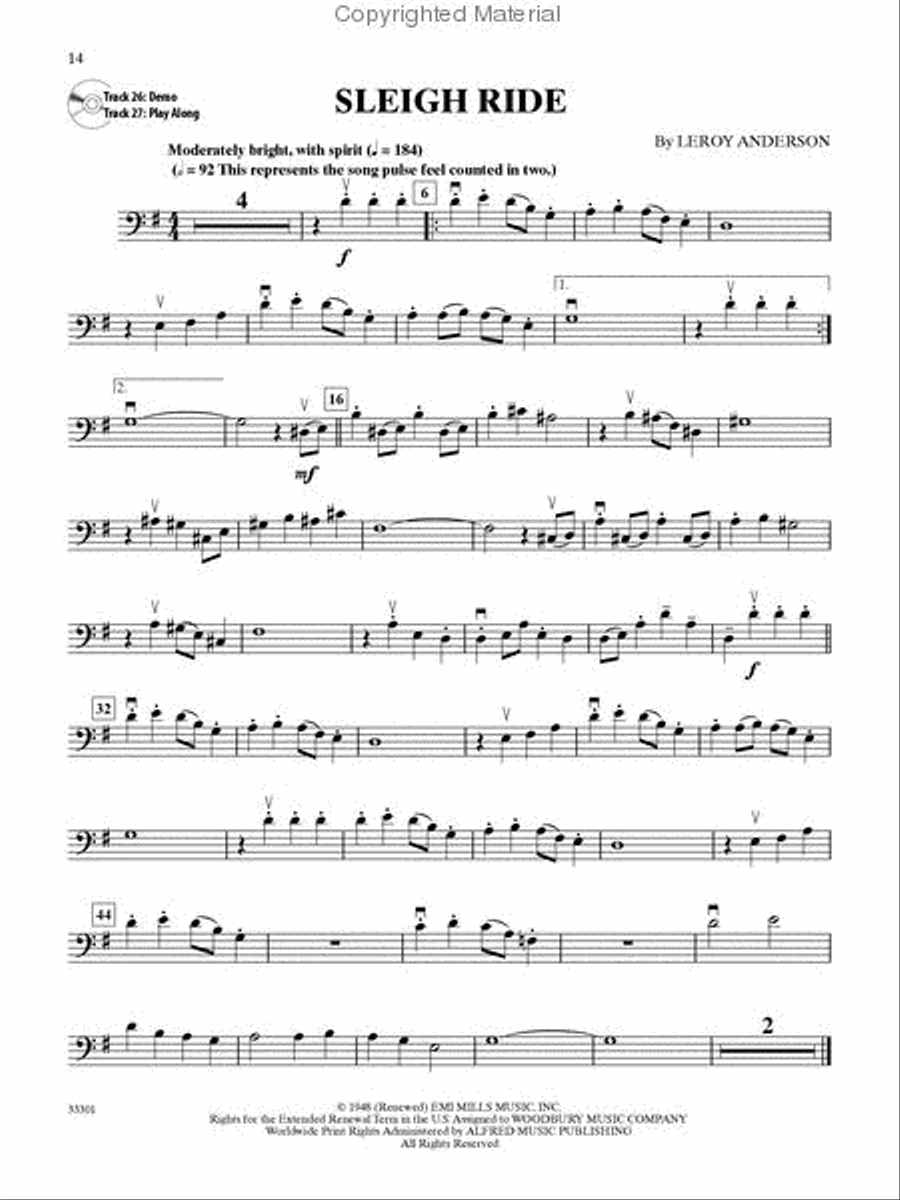 Easy Christmas Instrumental Solos for Strings, Level 1 String Orchestra scores gallery preview page 2