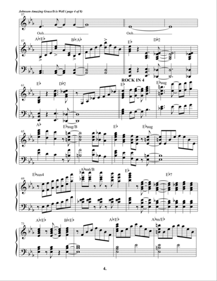 Amazing Grace/It is Well With my Soul Sacred scores gallery preview page 4