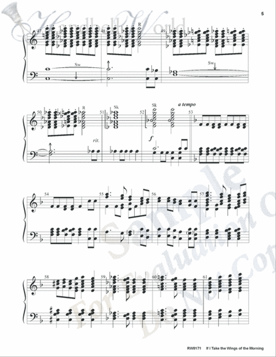 If I Take the Wings of the Morning 5-Octaves scores gallery preview page 5