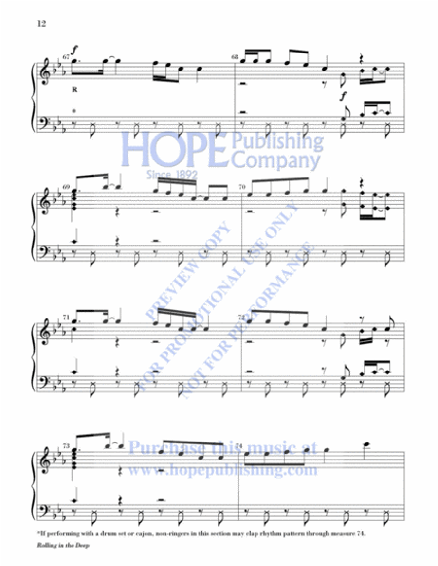 Rolling in the Deep 2-Octaves scores gallery preview page 13