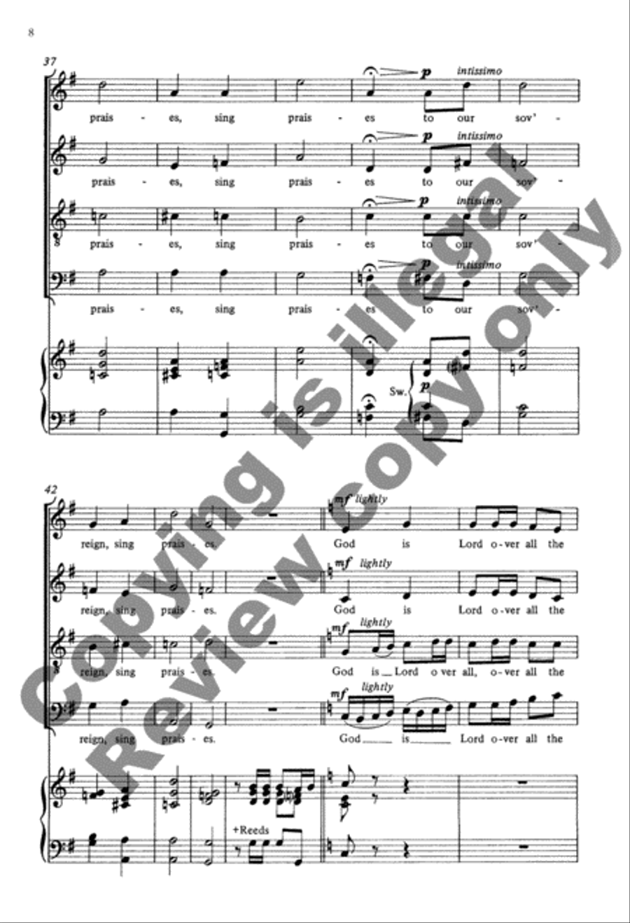 Psalm 47 4-Part scores gallery preview page 13