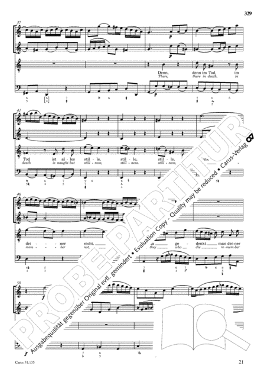 The Complete Sacred Vocal Works (Das geistliche Vokalwerk) Voice scores gallery preview page 330
