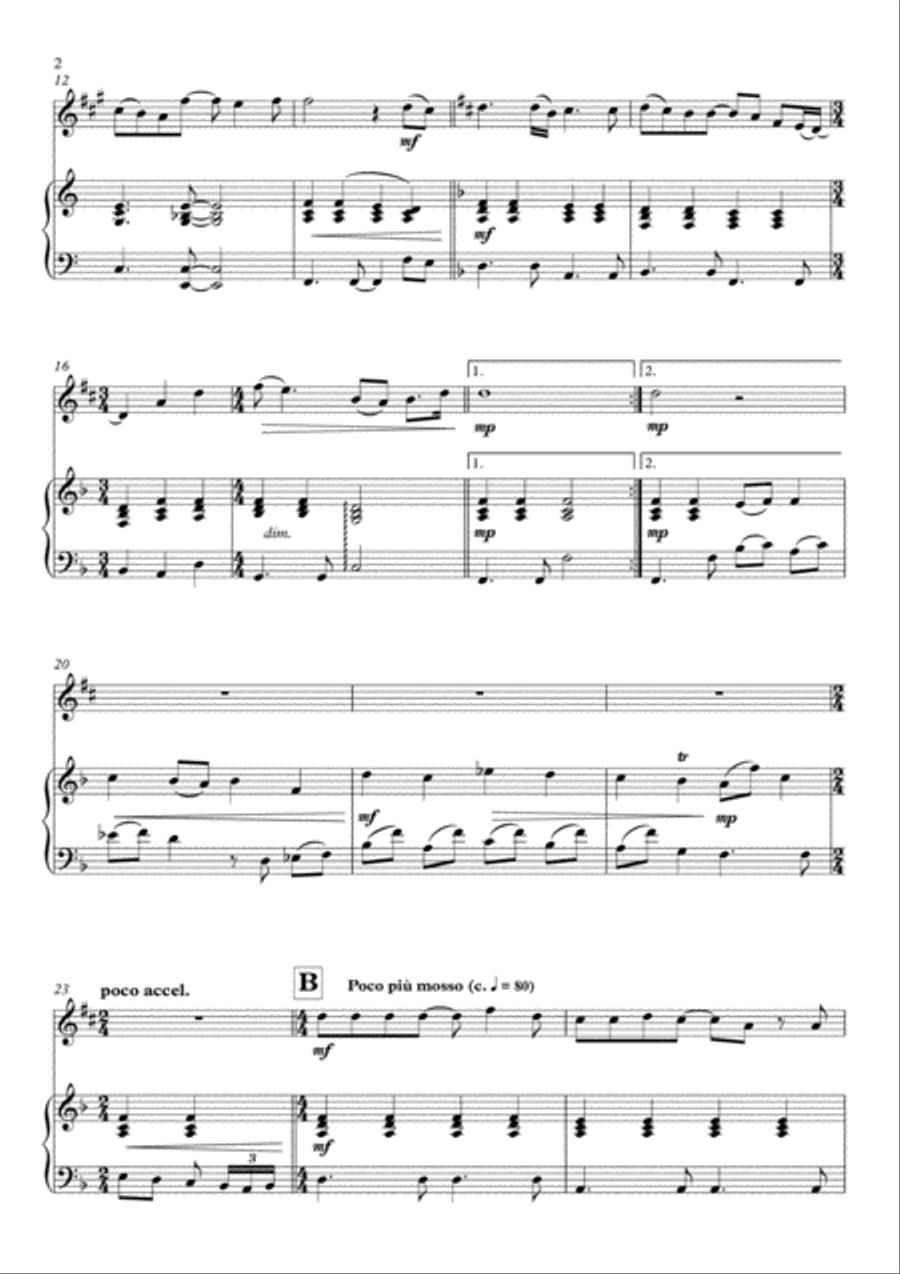 Love Of My Life Woodwind Duet scores gallery preview page 2
