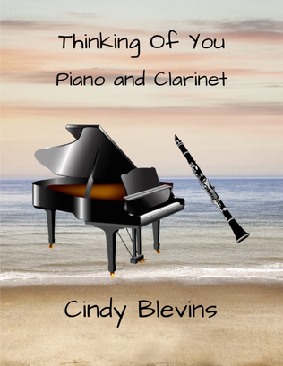 Book cover for Thinking of You, for Piano and Clarinet
