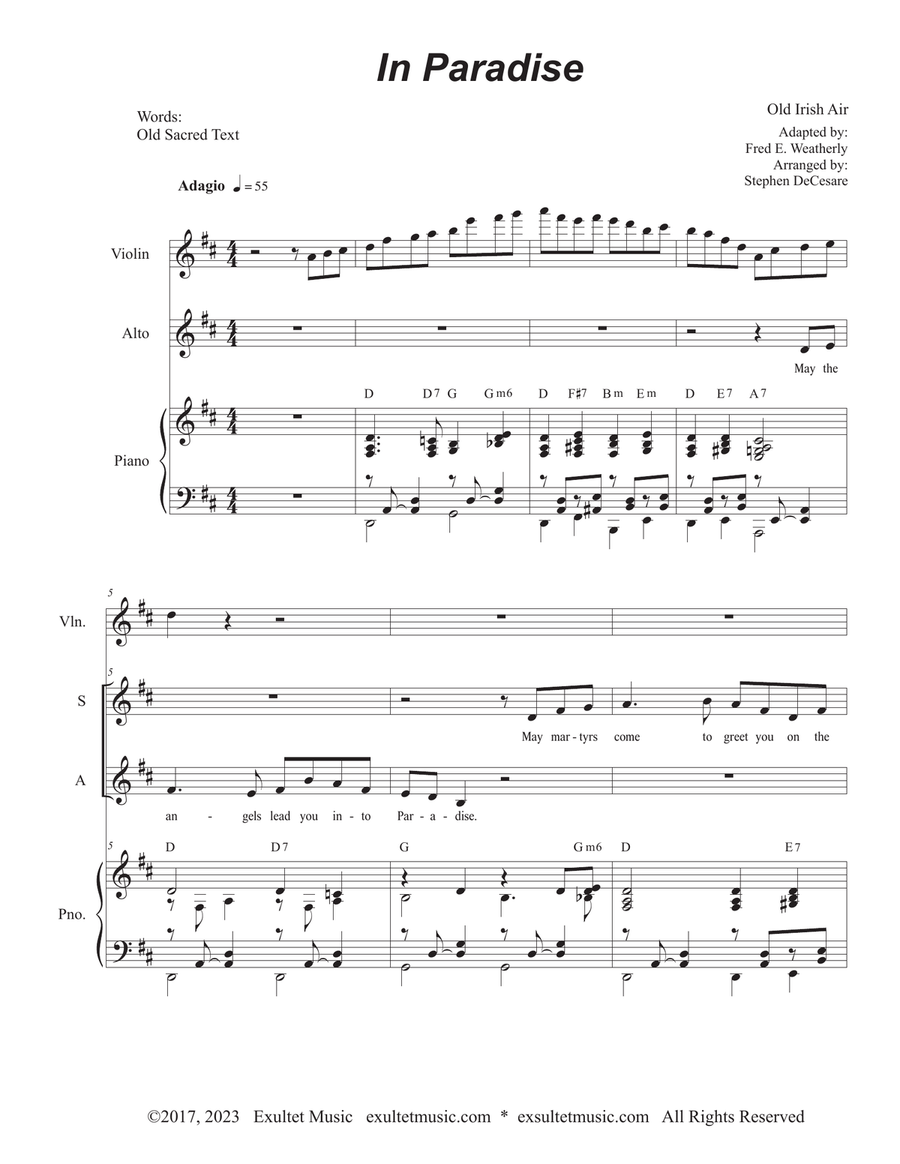 Book cover for In Paradise (2-part choir - (SA)