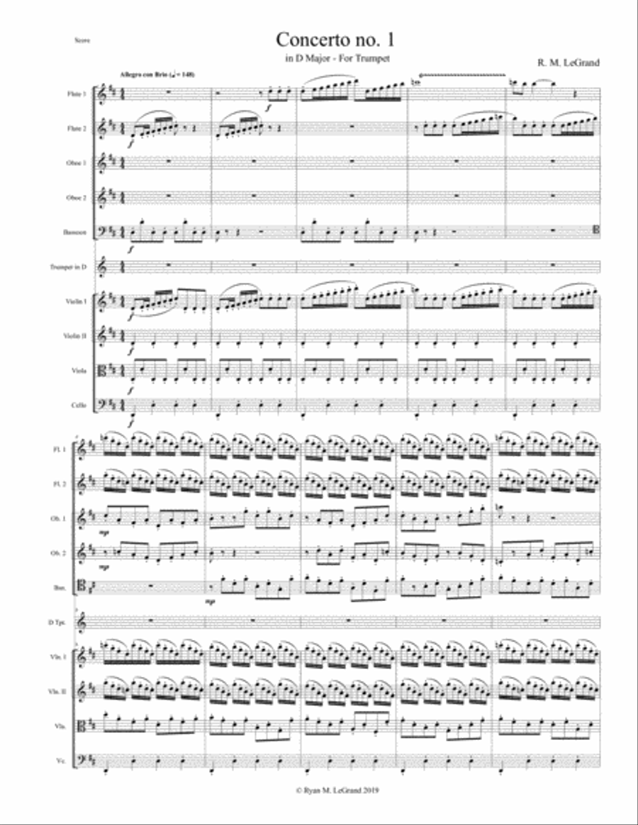 Trumpet Concerto no. 1 in D Major