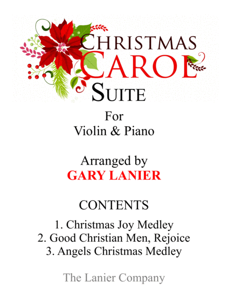 CHRISTMAS CAROL SUITE (Violin and Piano with Score & Parts) image number null
