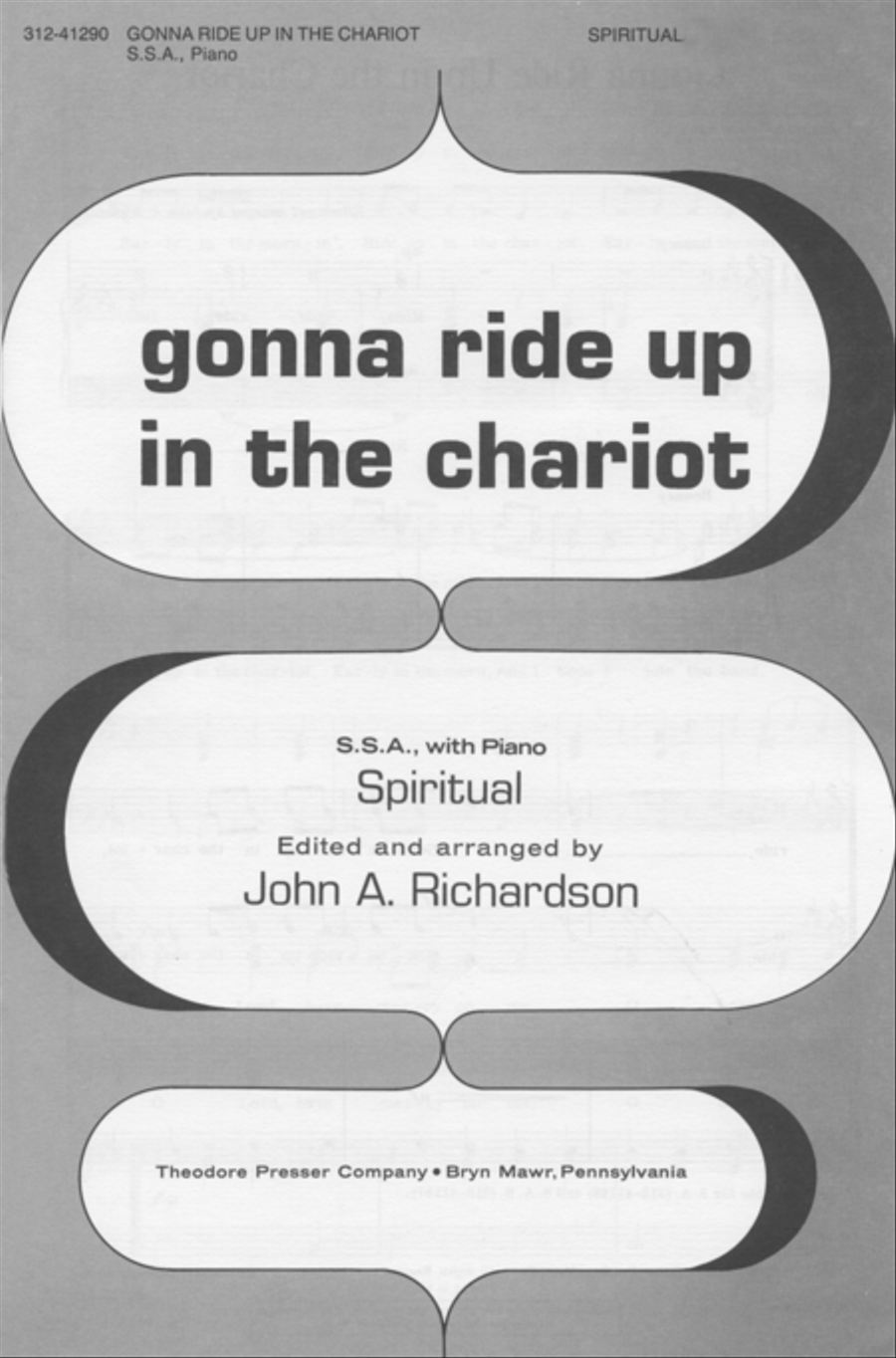 Gonna Ride Up in the Chariot SSA scores gallery preview page 1