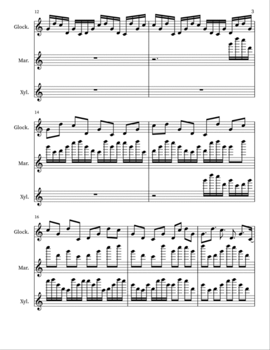 Confection 91 Percussion scores gallery preview page 3