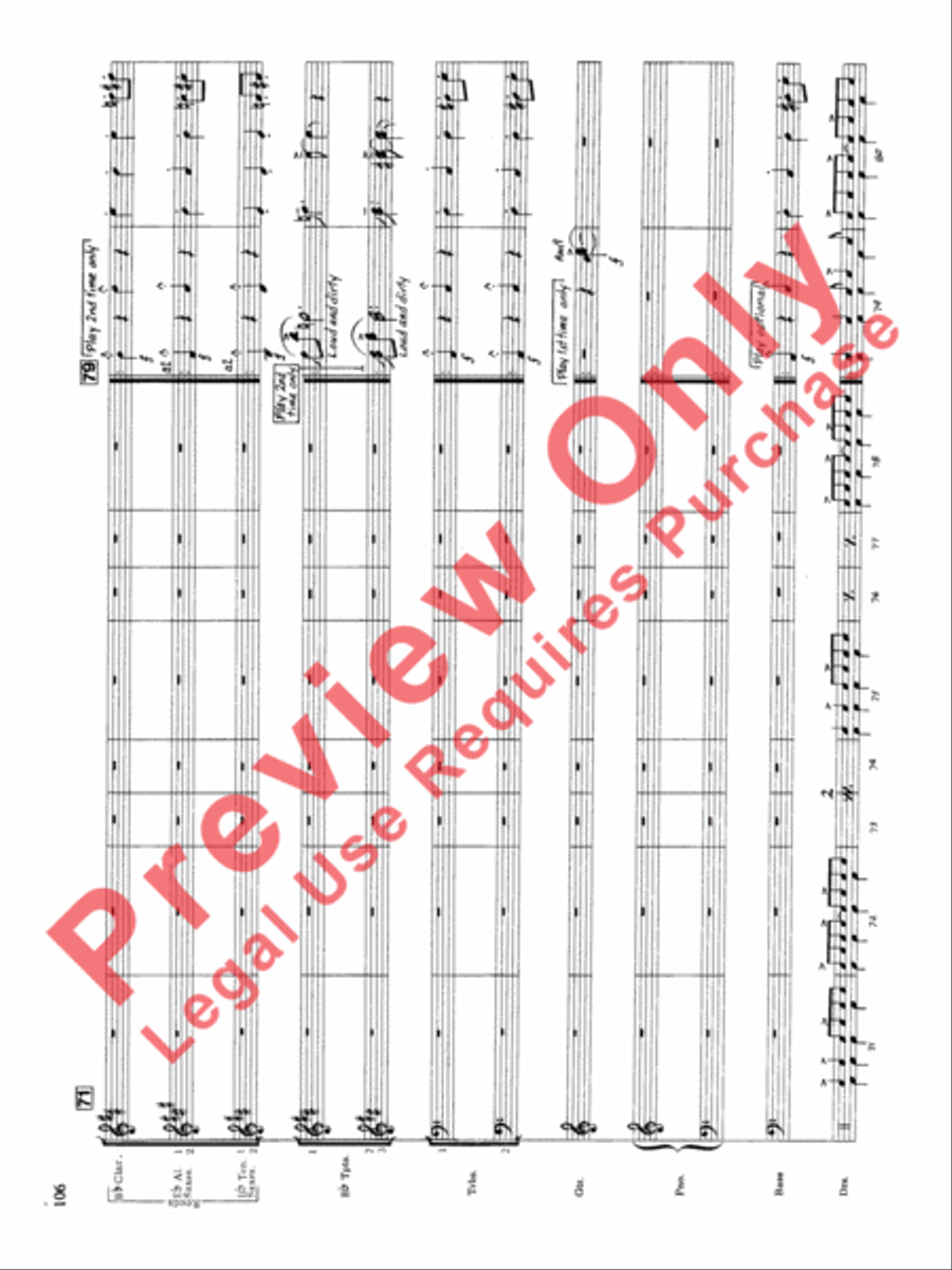 Original Big Band Sounds Big Band scores gallery preview page 107