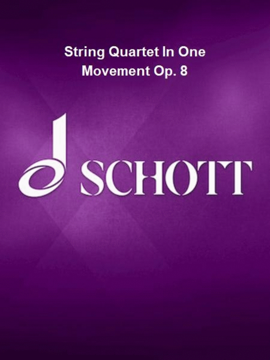 String Quartet Op. 8, No. 1