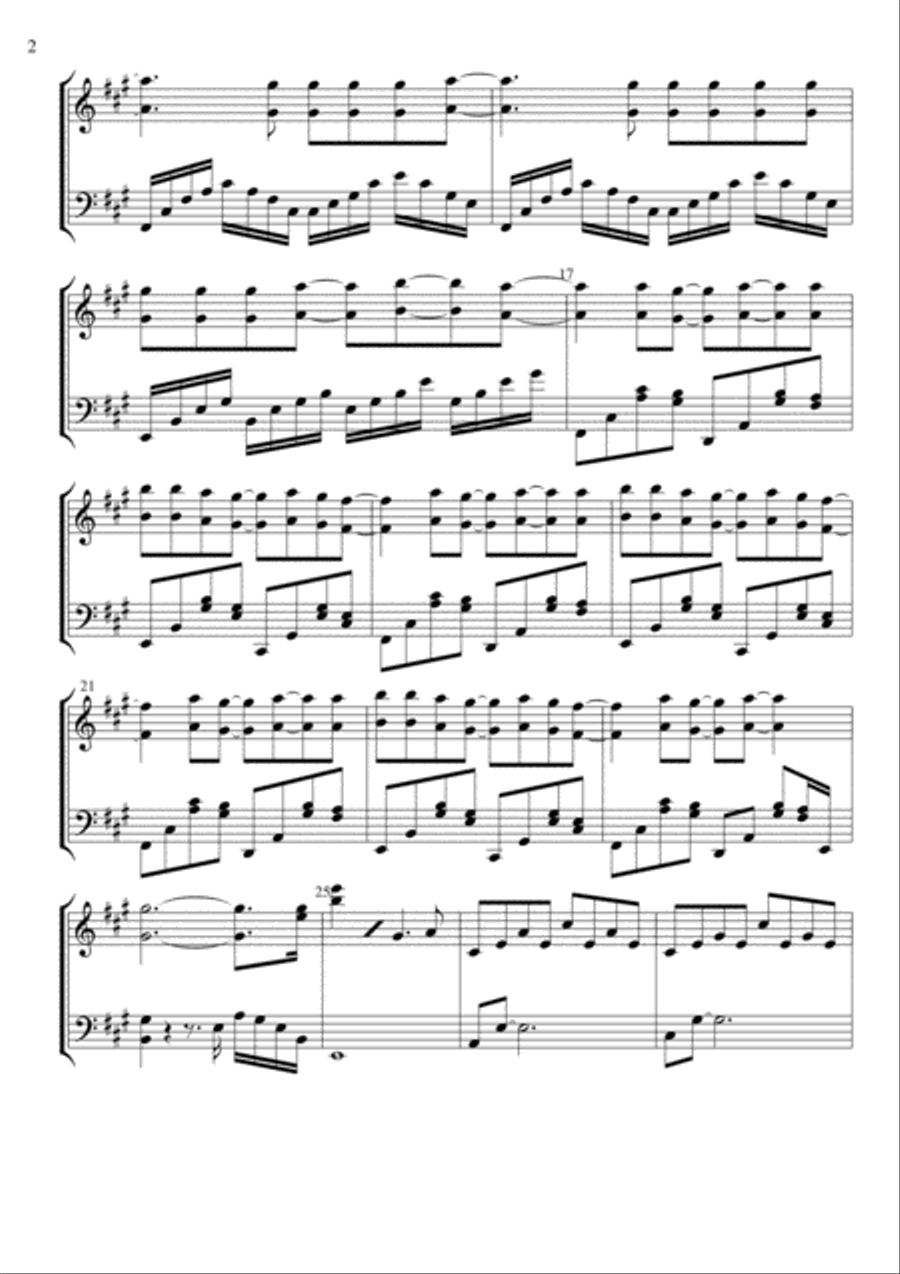 My Immortal Piano Solo scores gallery preview page 2