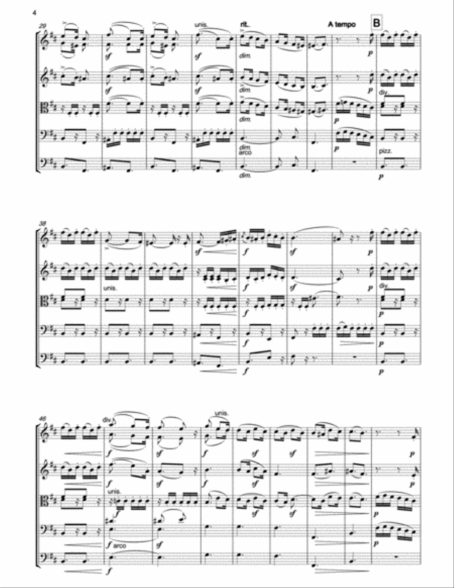 MENDELSSOHN Song without Words Op.30.No.2 for string orchestra String Orchestra scores gallery preview page 3