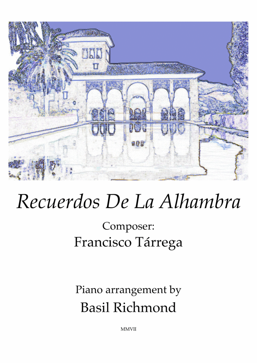 Recuerdos de la Alhambra Recuerdos de la Alhambra Piano Solo scores gallery preview page 1