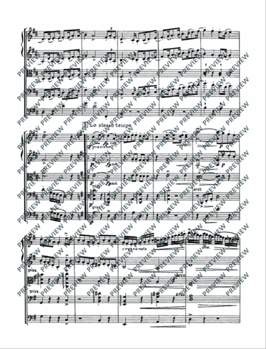 Quartet in D Quartet in D String Quartet scores gallery preview page 8